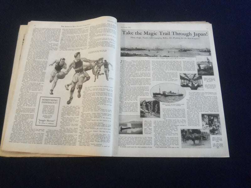 1933 FEBRUARY AMERICAN BOY MAGAZINE - BATTLE ON THE BEACH - ST 7073
