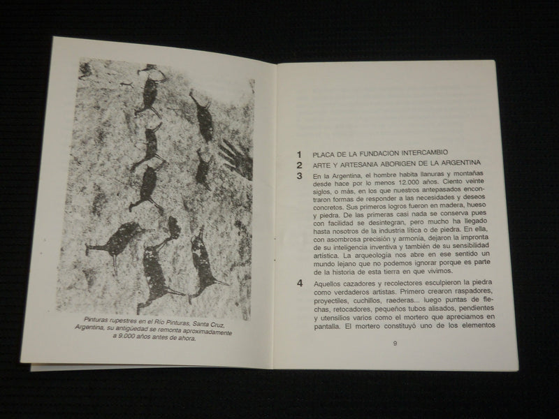1993 ARTE Y ARTZSANIA ABORIGEN DE LA ARGENTINA SOFTCOVER BOOK - SPANISH - J 6973