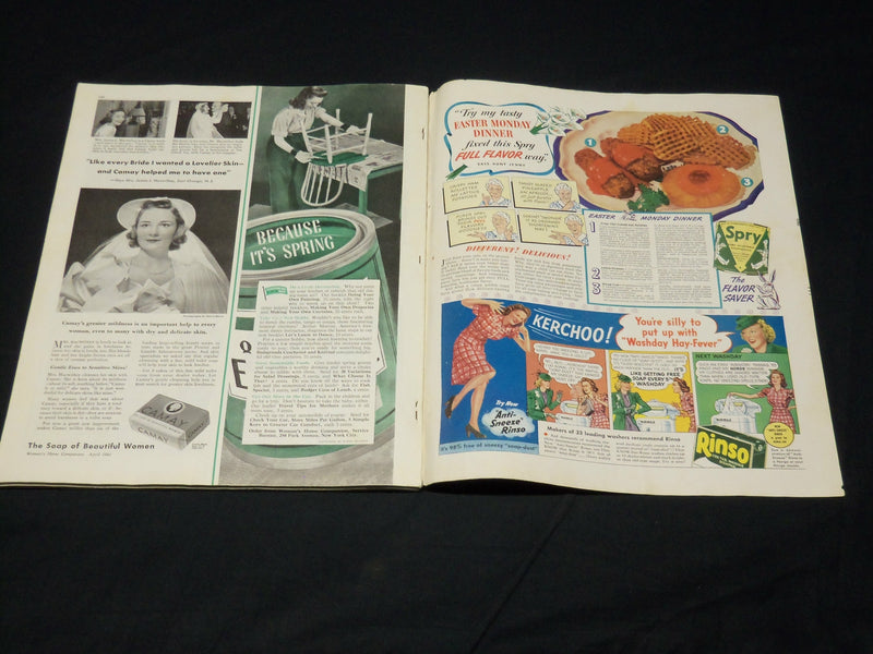 1941 APRIL WOMAN'S HOME COMPANION MAGAZINE - GREAT COVER & ADS - ST 4878M
