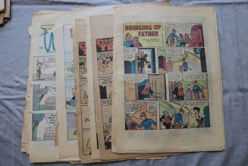 1970'S SUNDAY COLOR COMICS PAGES - HUGH LOT - 3 INCH STACK - NP 9310