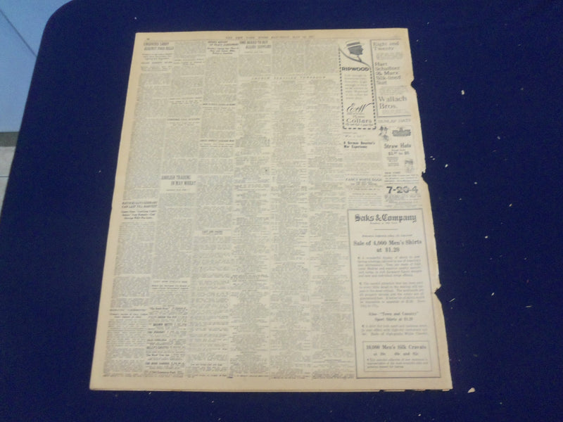 1917 MAY 12 NEW YORK TIMES - BALFOUR AN DVIVIANI WELCOME U.S. AS ALLY - NT 9141