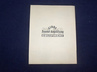 1930'S THOMAS B. GIBBS & CO. AMPLIFYING EQUIPMENT CATALOG - CHICAGO, IL - J 9326