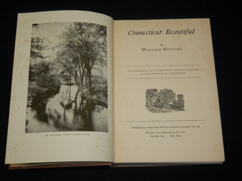 1935 CONNECTICUT BEAUTIFUL HARDCOVER BOOK BY WALLACE NUTTING - KD 6475