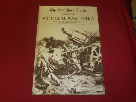 1914 NOVEMBER 26 NY TIMES PICTORIAL WAR EXTRA SECTION - GERMAN SOLDIERS- NP 3938