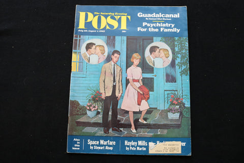 1962 JUL 28-AUG 4 THE SATURDAY EVENING POST MAGAZINE - LOVEBIRDS COVER - E 9974