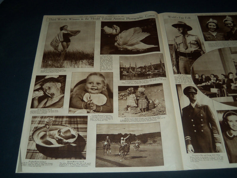 1938 JULY 24 NEW YORK HERALD TRIBUNE PICTURE SECTION - DOUGLAS CORRIGAN- NT 7350