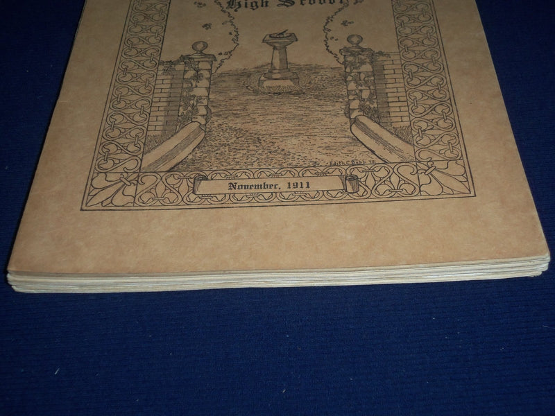 1911 THE DIAL BRATTLEBORO HIGH SCHOOL MAGAZINE LOT OF 6 - GREAT INFO. - O 2341