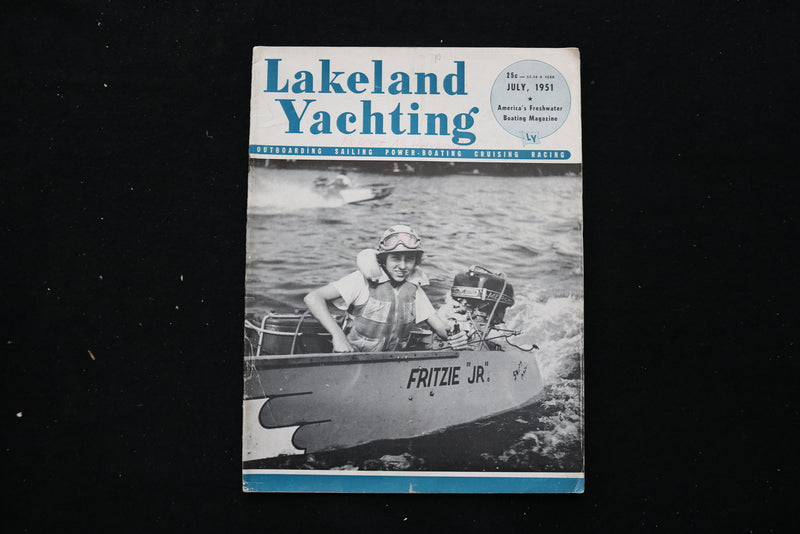 1951 JULY LAKELAND YACHTING MAGAZINE - MARILYN DONALDSON COVER - SP 4192I