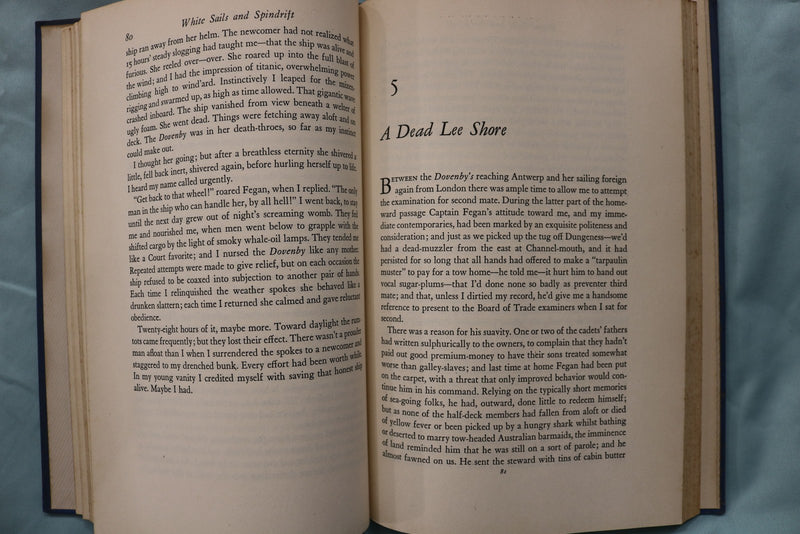 1947 WHITE SAILS AND SPINDRIFT HARDCOVER BOOK BY CAPTAIN FRANK SHAW - KD 9625