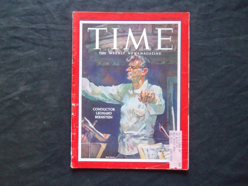 1957 FEBRUARY 4 TIME MAGAZINE - LEONARD BERTSTEIN - T 1575