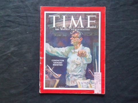 1957 FEBRUARY 4 TIME MAGAZINE - LEONARD BERTSTEIN - T 1575