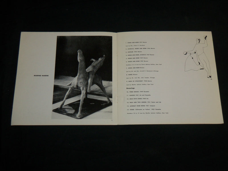 1957-1958 ARTS CLUB OF CHICAGO CATALOGS LOT OF 2 - NICE PRINTS - J 6772