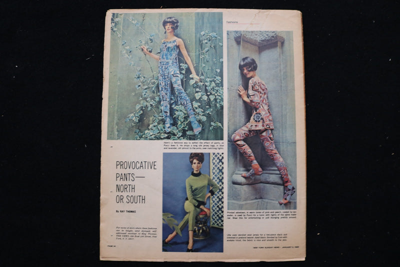1966 JAN 2 SUNDAY NY NEWS COLOROTO MAGAZINE - SUZANNA LEIGH COVER - E 25486