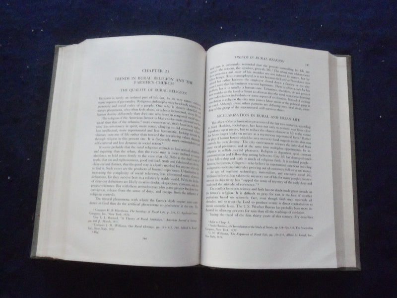 1948 RURAL LIFE IN PROCESS HARDCOVER BOOK BY PAUL H. LANDIS - KD 8233