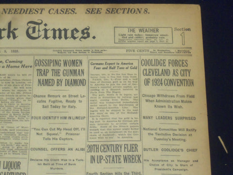 1923 DEC 9 NEW YORK TIMES- COOLIDGE FORCES CLEVELAN FOR 1924 CONVENTION- NT 9217