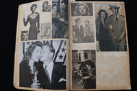 1940'S MOVIE STARS SCRAPBOOK -LUCILLE BALL-JENNIFER JONES-GREER GARSON - E 24941