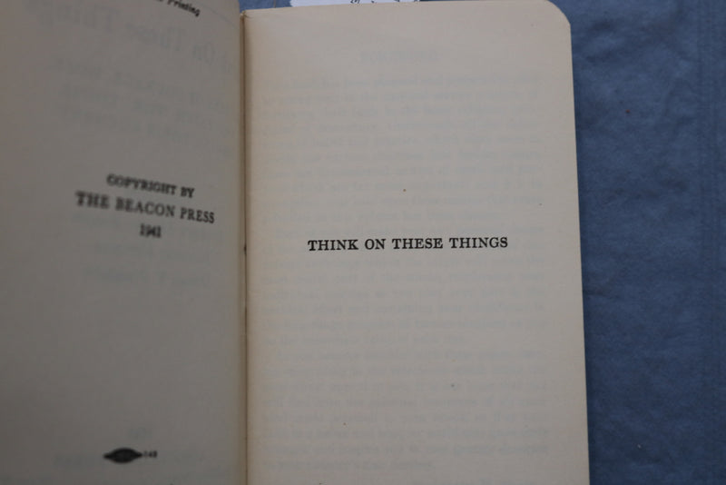 1941-1943 YMCA USO SERVICE BOOKS - LOT OF 2 - THINK - SCRIPTURE - K 735