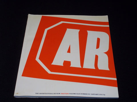 1976 JANUARY ARCHITECTURAL REVIEW MAGAZINE - PREVIEW ISSUE COVER - E 2950