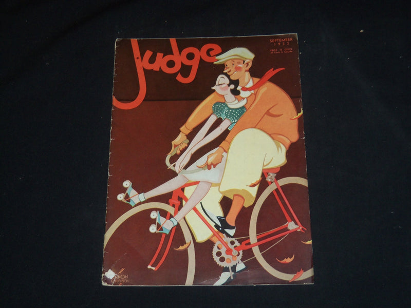 1933 SEPTEMBER JUDGE MAGAZINE - ILLUSTRATED COVER - ST 5752