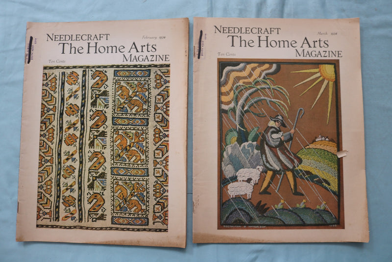 1931-1934 HOME ARTS NEEDLECRAFT MAGAZINE - LOT OF 20 - O 3968