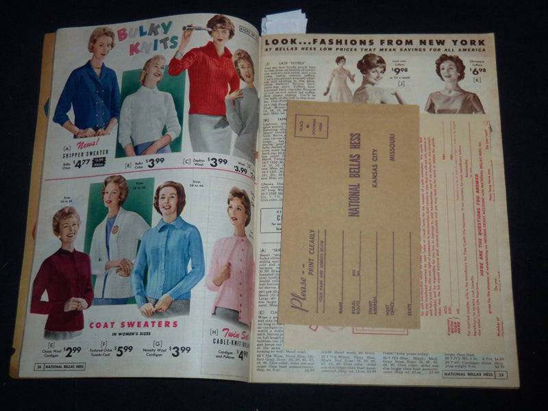 1959-1960 FALL-WINTER NATIONAL BELLAS HESS BARGAINS CATALOG - J 9131