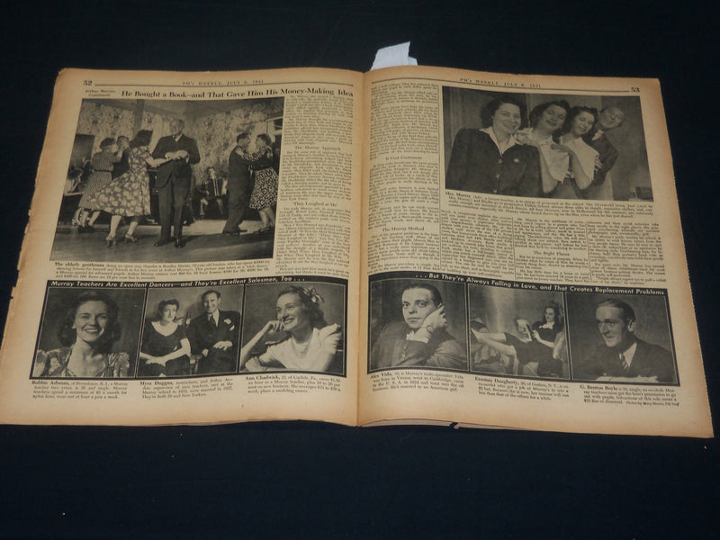1941 JULY 6 PM'S WEEKLY NEWSPAPER SECTION 2 - CHUCK DRESSEN COVER - NP 4924