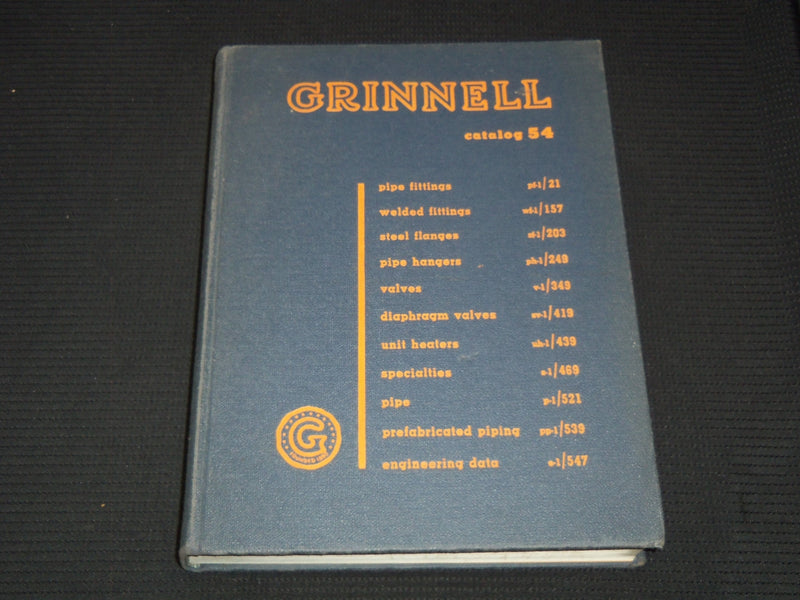 1954 GRINNELL COMPANY CATALOG HARDCOVER CATALOG NO. 54 - R 102K