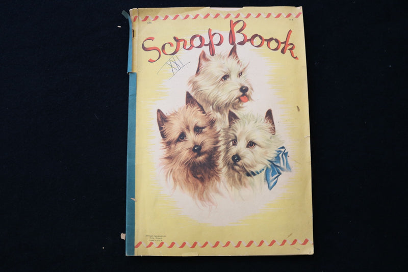 1940'S COLOROTO MOVIE STARS SCRAPBOOK - JIMMY DURANTE - INGRID BERGMAN - E 24935