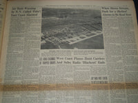 1941 DEC 10 PHILADELPHIA INQUIRER NEWSPAPER - U. S. FLEET HUNTS ENEMY - NT 7505