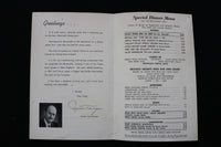 1950'S CAESAR'S MONTICELLO MENU - ABBE LANE SIGNED COVER - K 2864