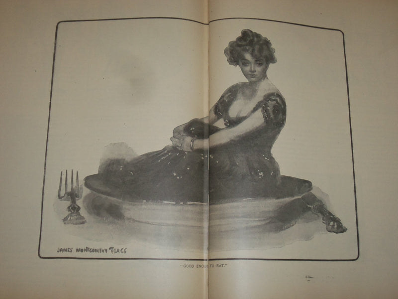 1910 CARICATURE WIT & HUMOR OF NATION BOOK - ILLUSTRATIONS - FLAGG - KD 3165