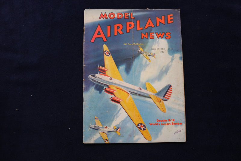 1940 NOVEMBER MODEL AIRPLANE NEWS MAGAZINE - DOUGLAS B-19 BOMBER COVER - E 11641