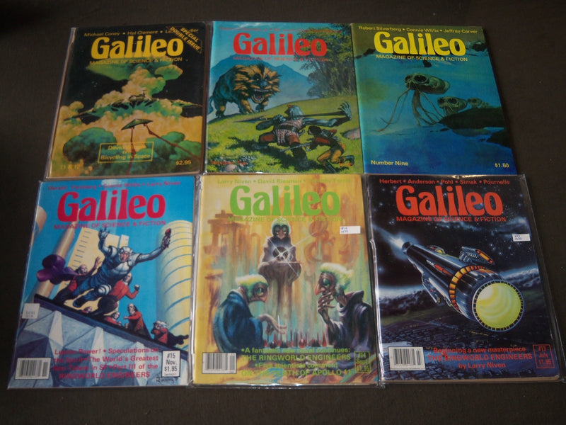1978-1980 GALILEO MAGAZINE LOT OF 7 ISSUES - GREAT COVERS - O 2210