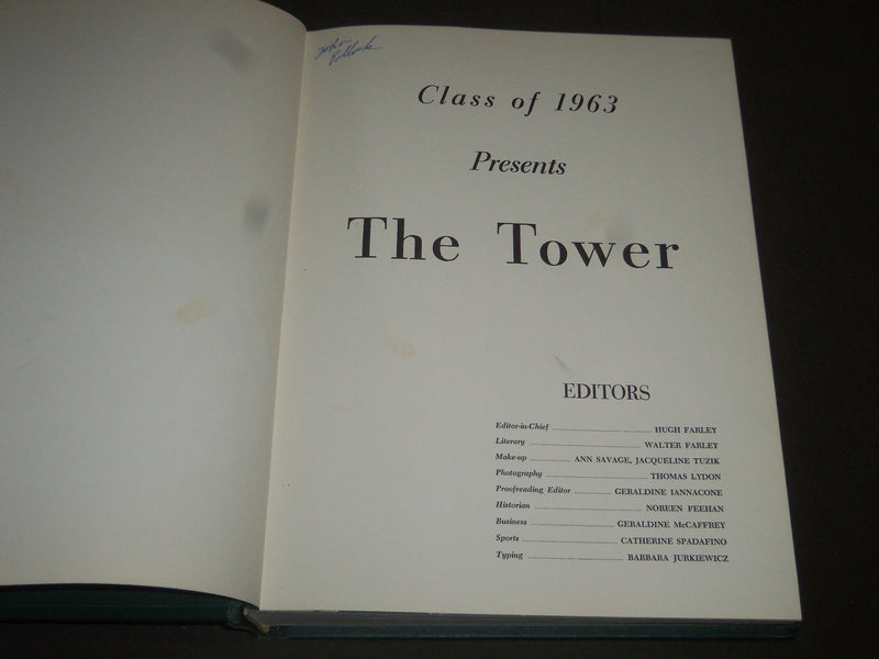 1963 TOWER JERSEY CITY STATE COLLEGE YEARBOOK - NEW JERSEY - PHOTOS - YB 948