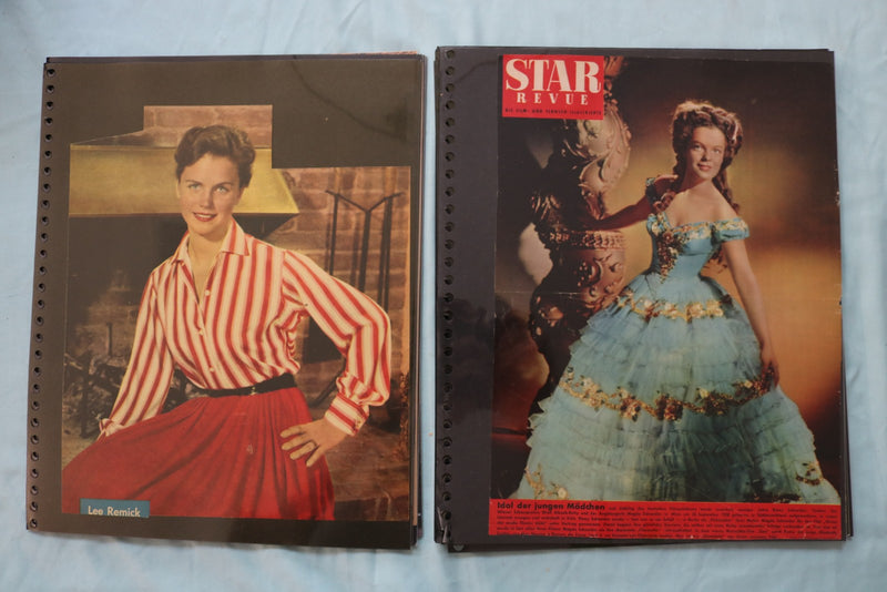 HOLLYWOOD MOVIE STAR SCRAPBOOK PAGES - 200+ PAGES AND 3 EMPTY ALBUMS - E 26488