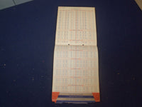 1950'S MALLORY CAPACITORS SERVICE CHART - J 6021