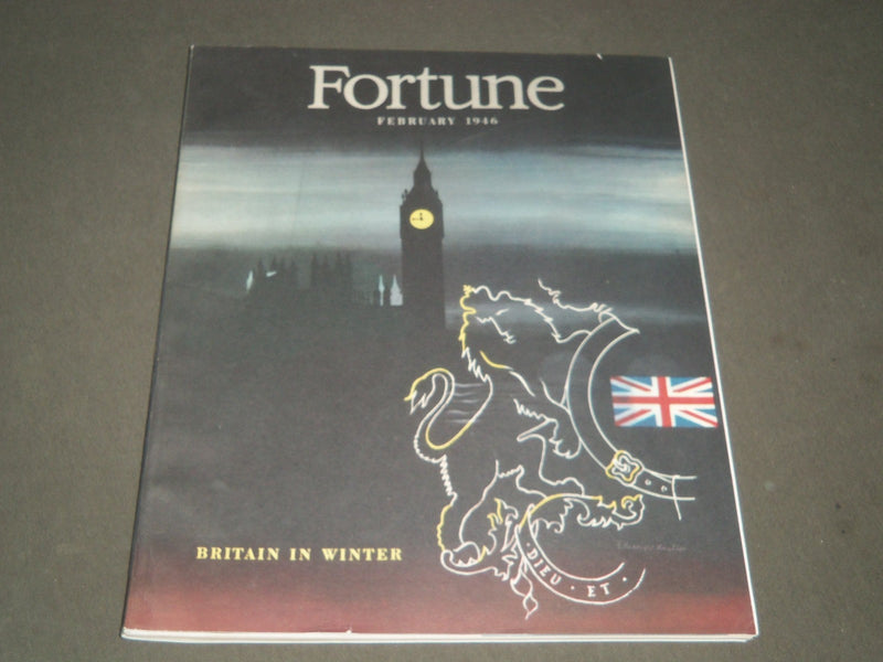 1946 FEBRUARY FORTUNE MAGAZINE - GREAT COVER & ADS - F 207