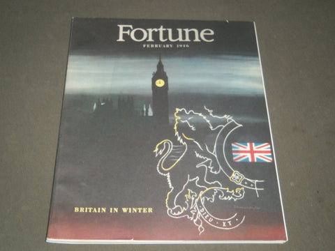 1946 FEBRUARY FORTUNE MAGAZINE - GREAT COVER & ADS - F 207