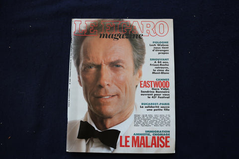 1990 MAY 12 LE FIGARO MAGAZINE - CLINT EASTWOOD - FRENCH COVER - E 23693