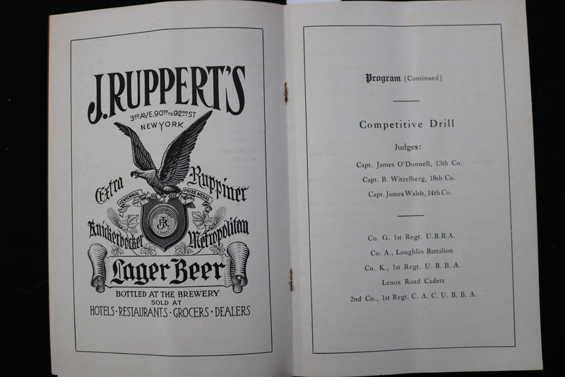 1911 BAND AND FIELD MUSIC - 94TH ARTILLERY DISTRICT SOUVENIR PROGRAM - K 2451