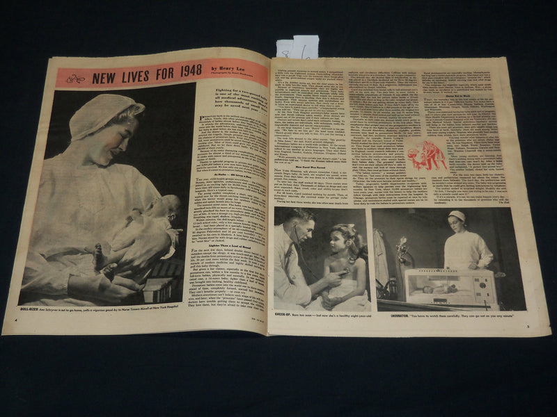 1947 DECEMBER 28 THIS WEEK MAGAZINE SECTION - NORMAN ROCKWELL COVER - NP 2399G