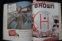 1954 HARVARD FOOTBALL PROGRAMS - BOUND VOLUME - TED KENNEDY - KD 9571