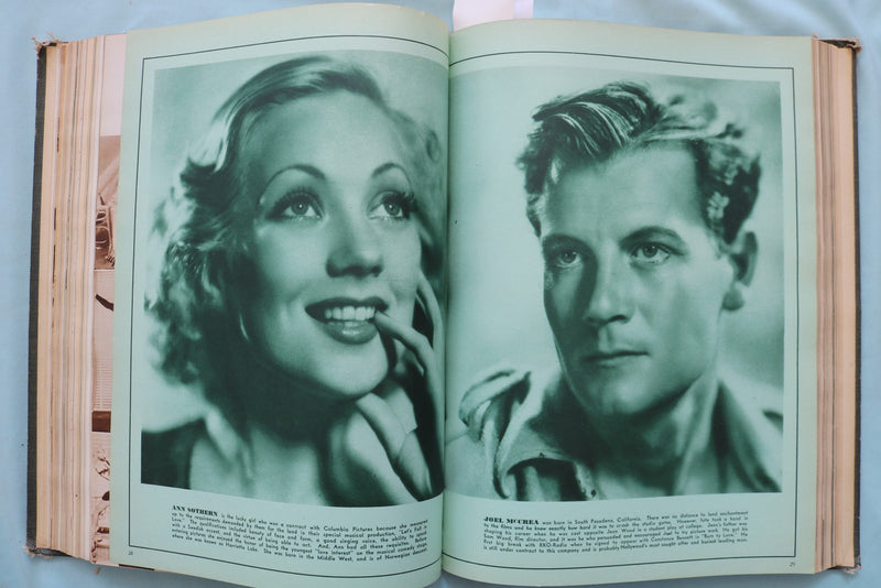 1934 MAR-AUG SCREEN ROMANCES MAGAZINE BOUND VOLUME -DIETRICH-HARLOW - KD 9684
