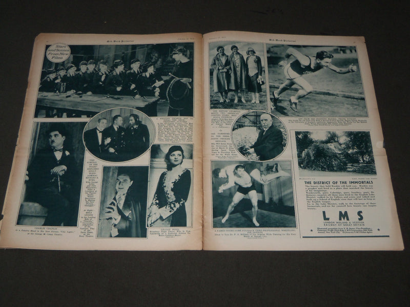 1931 FEBRURAY 21 MID-WEEK PICTORIAL MAGAZINE SECTION - SLYVIA SIDOVEY - J 3235