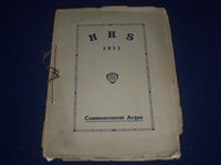 1911 COMMENCEMENT ARGUS FOR HARRISBURG HIGH SCHOOL SOFTCOVER BOOK - J 1294