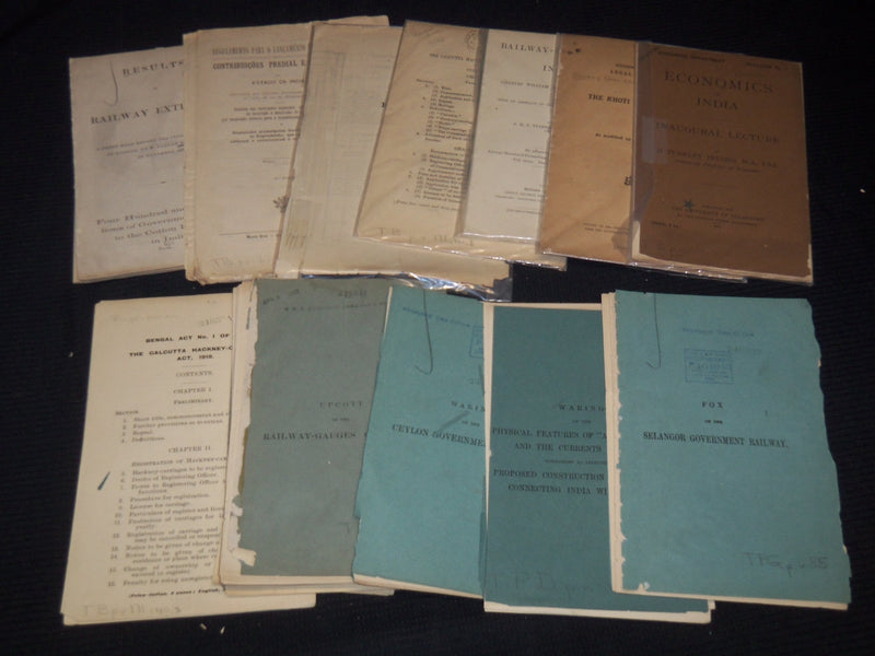 1866-1926 GOVERNMENT REPORTS & STUDIES ON INDIA LOT OF 32 PIECES - O 2515I