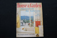 1958 JULY HOUSE & GARDEN MAGAZINE - THE BATHROOM COVER - E 10101