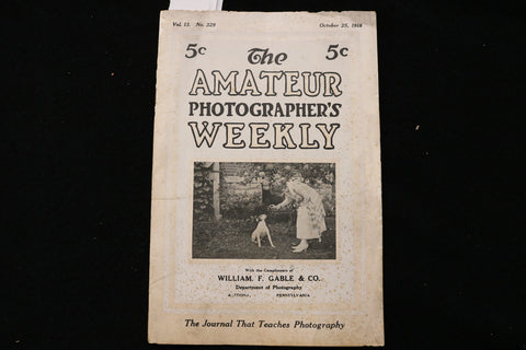 1918 OCTOBER 25 THE AMATEUR PHOTOGRAPHER'S WEEKLY MAGAZINE - K 1916