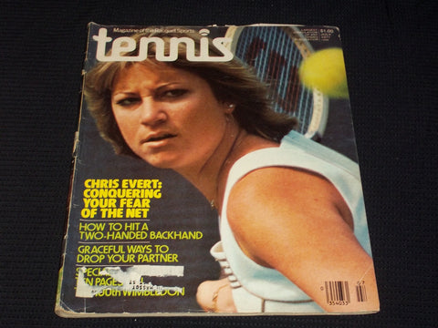 1977 JULY TENNIS MAGAZINE - CHRIS EVERT FRONT COVER - E 5437