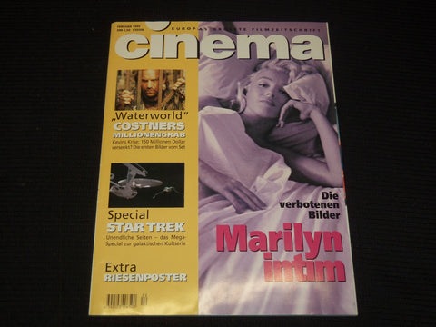 1995 FEBRUARY CINEMA GERMAN MAGAZINE - MARILYN MONROE - RARE - E 17063